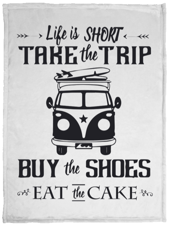 Life Is Short - Fleece Blanket