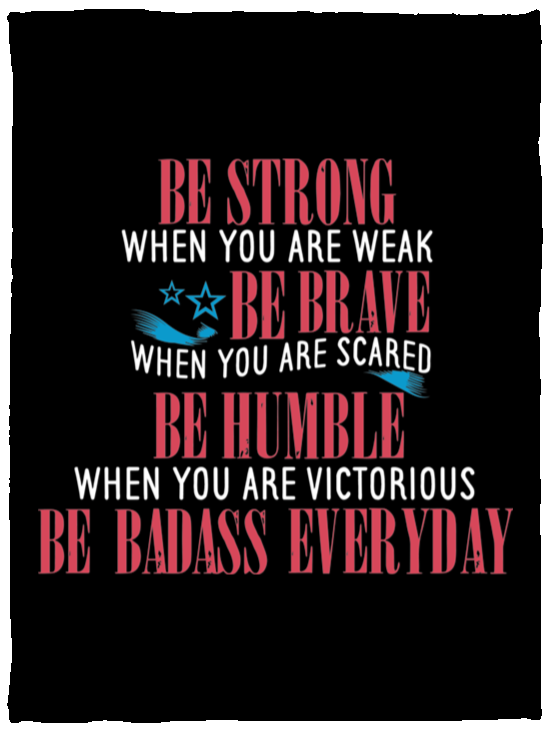 Be Strong - Plush Fleece Blanket