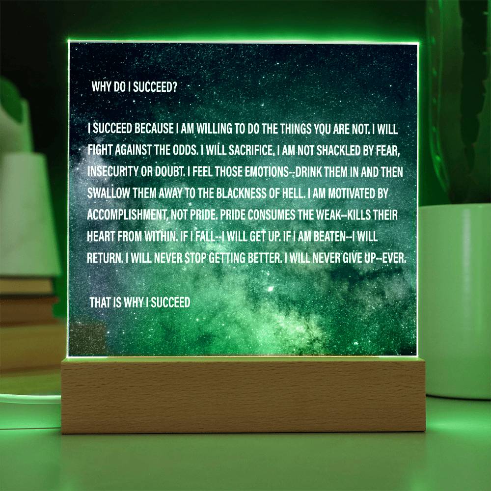Why Do I Succeed