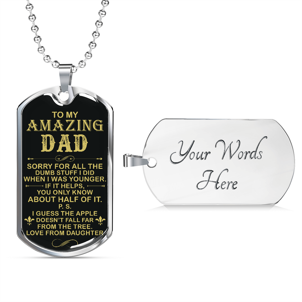Amazing Dad - Dog Tag