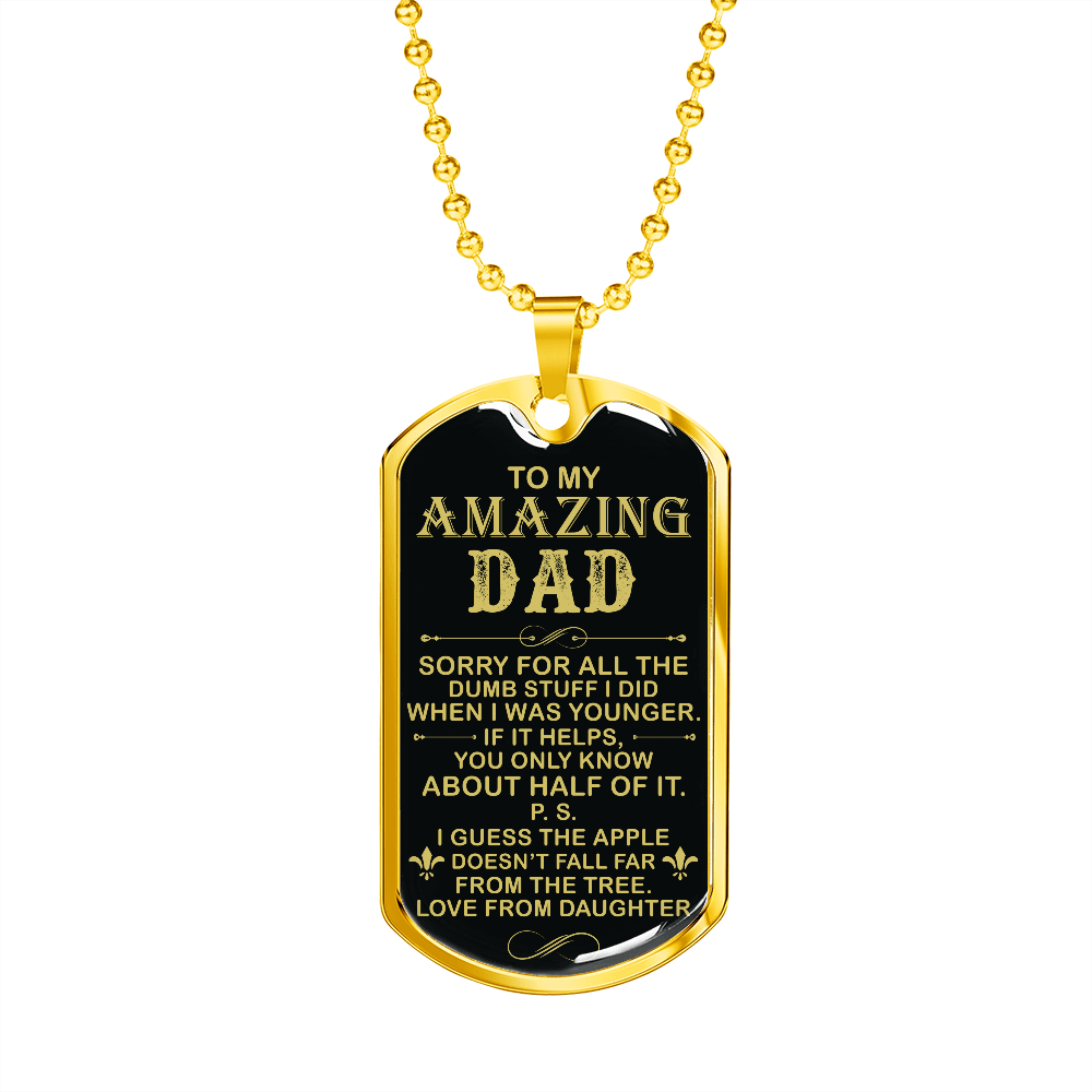 Amazing Dad - Dog Tag