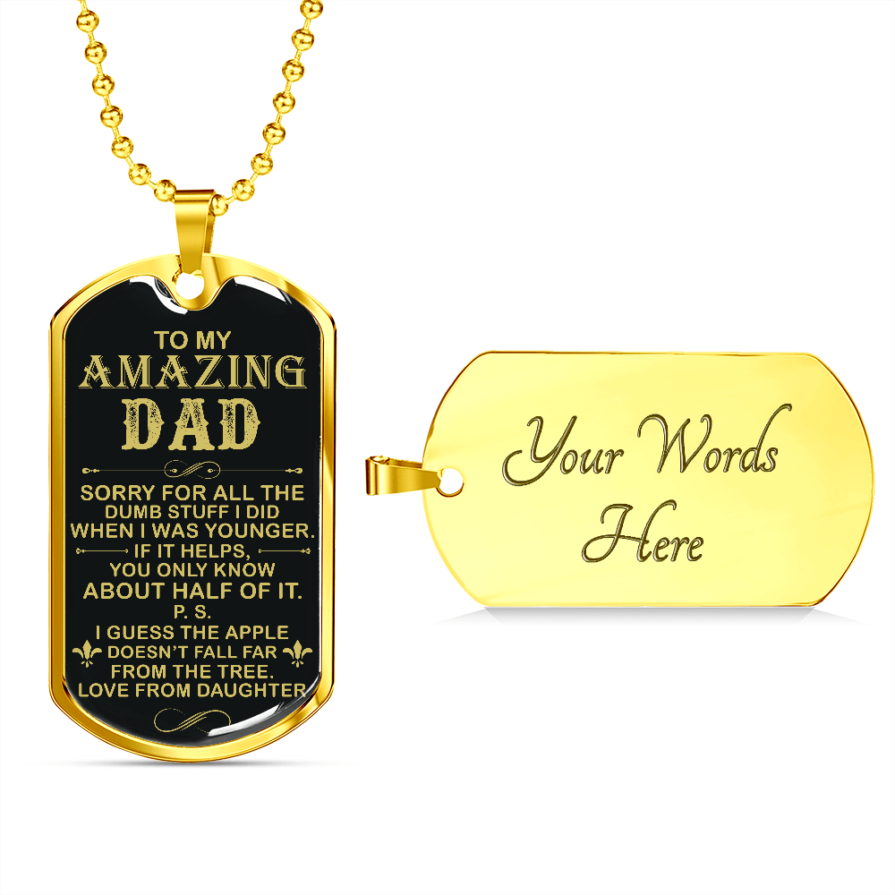 Amazing Dad - Dog Tag