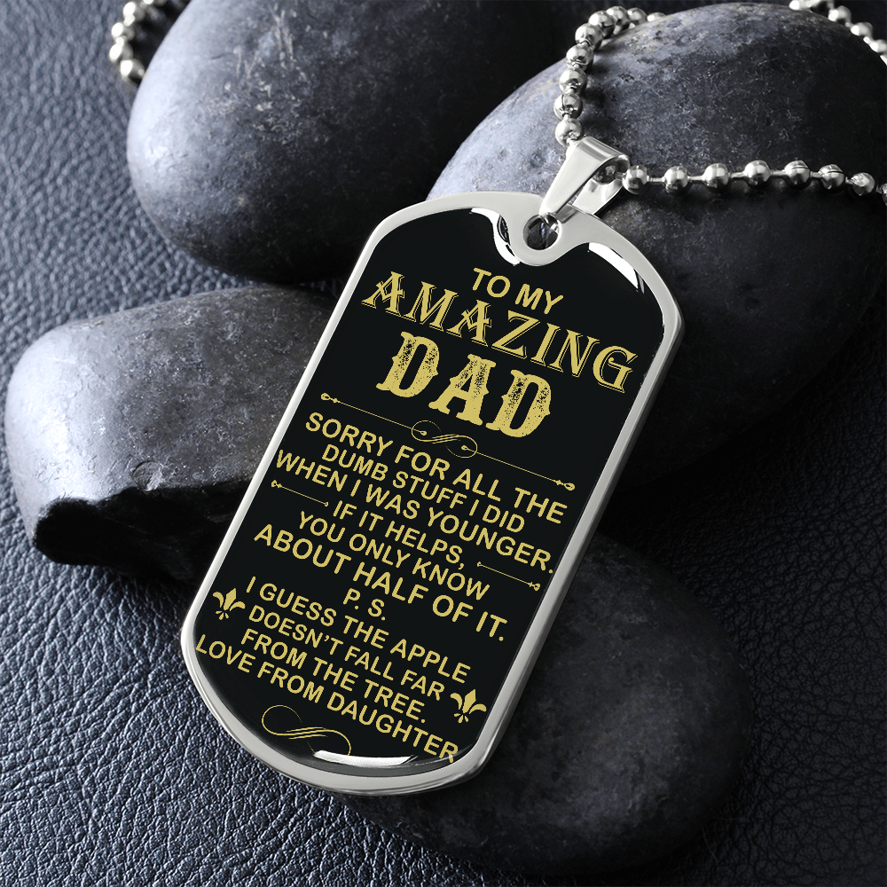 Amazing Dad - Dog Tag