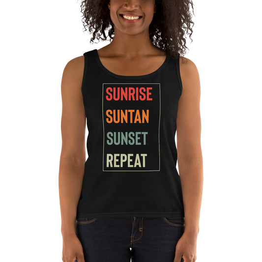 Sunrise, Suntan, Sunset, Repeat Tank